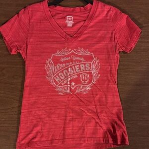 Pro Edge Red V-Neck Graphic Tee